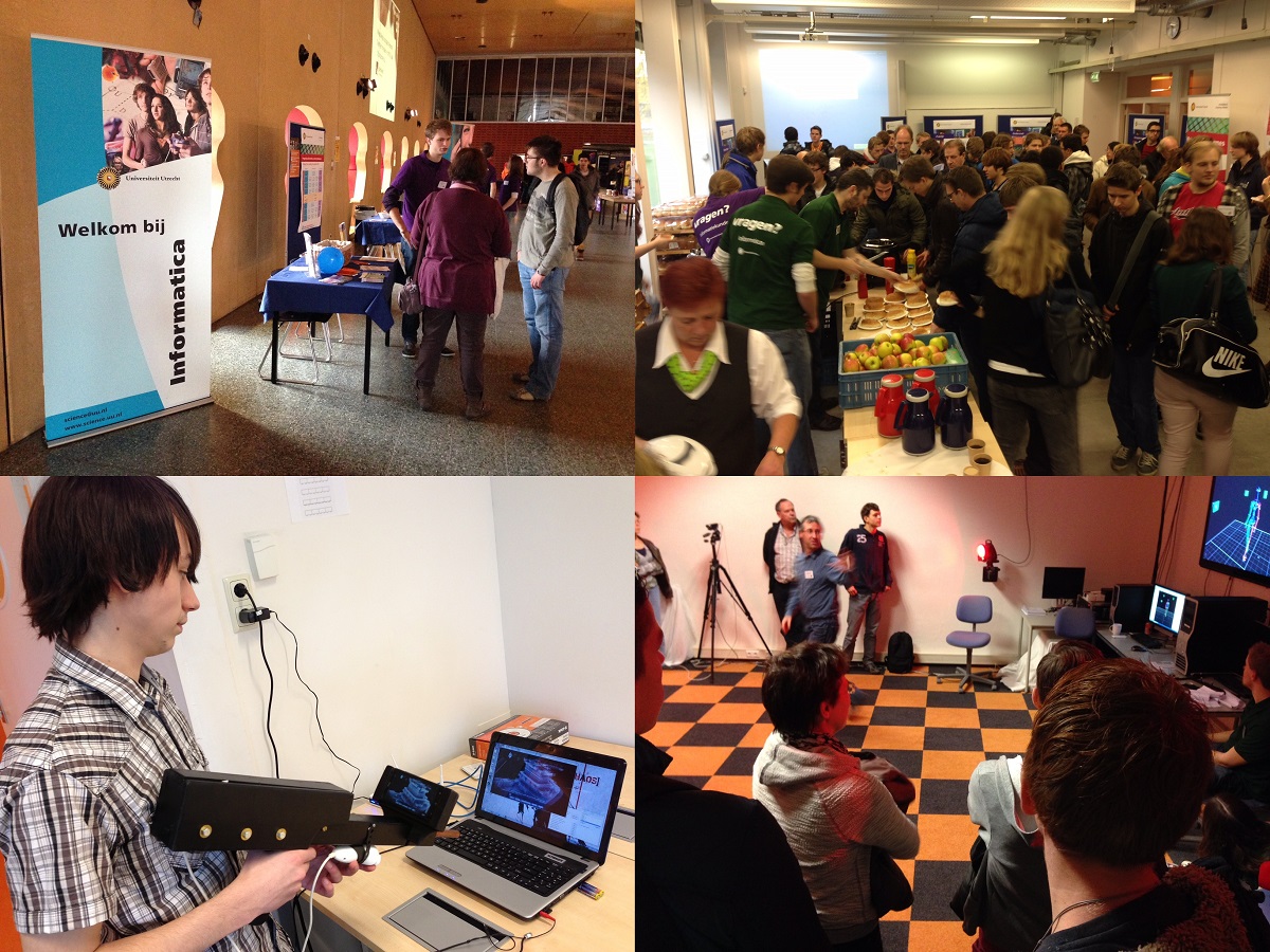 Foto impression of the open days of the department of Information and Computing Sciences.