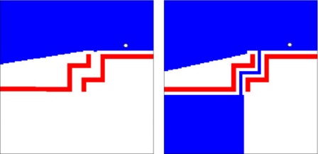 Straight-line and Potential field local planner.