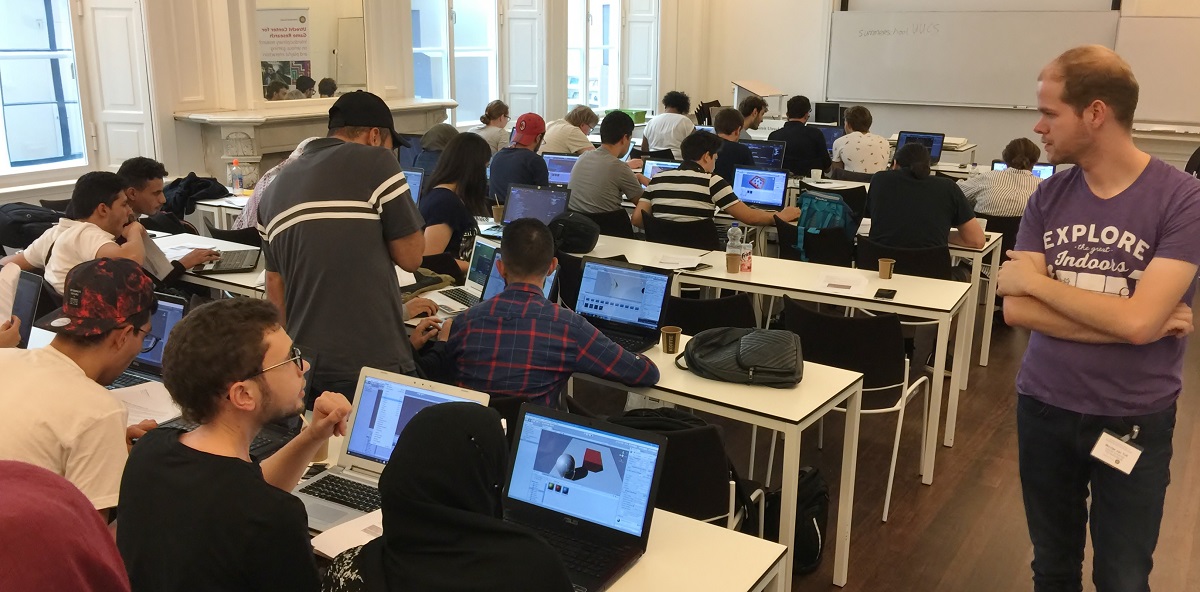 The participants used our UUCS plug-in to set up a simple crowd simulation in the Unity3D game engine.