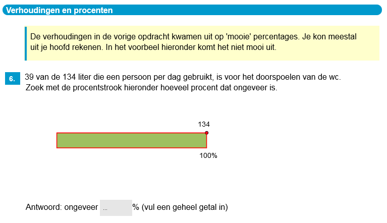Verhoudingen en procenten