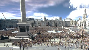 Crowd simulation of 1 million NPCs in a digital twin of London