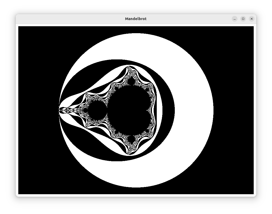 window with nicely resized mandelbrot image