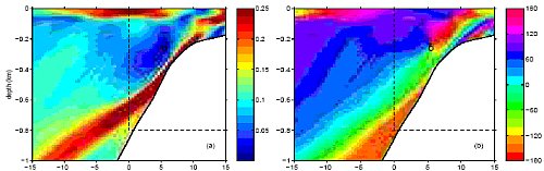 Modeled internal tide amplitude and phase