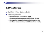 LEV software