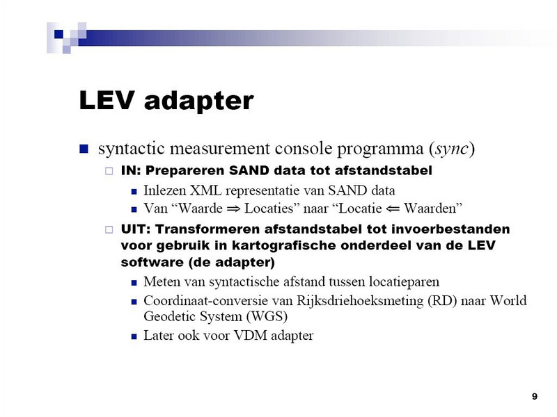 LEV adapter
