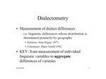 Dialectometry